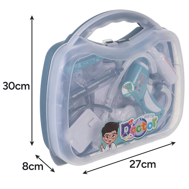 Set de joacă pentru copii cu doctor și cutie, 13 accesorii, vârste 3+