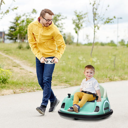 Bara de protecție electrică pentru copii, rotire 360°, 2 km/h, verde