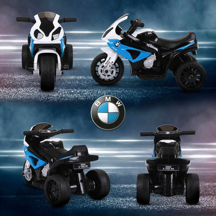 Motocicletă electrică pentru copii, 6V, cu lumini și muzică, albastră