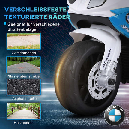 Motocicletă electrică pentru copii, 6V, cu lumini și muzică, albastră