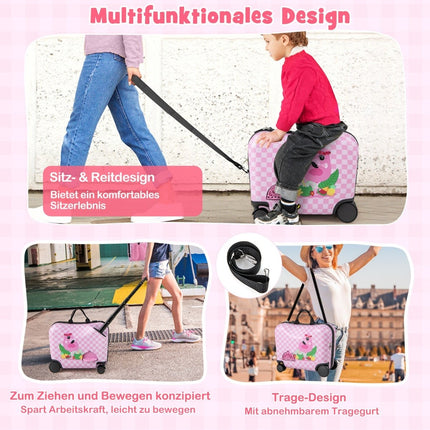 Set de bagaje pentru copii cu rucsac, carcasă rigidă de 30 cm + 45 cm