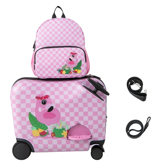 Set de bagaje pentru copii cu rucsac, carcasă rigidă de 30 cm + 45 cm