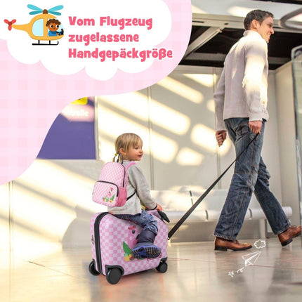 Set de bagaje pentru copii cu rucsac, carcasă rigidă de 30 cm + 45 cm