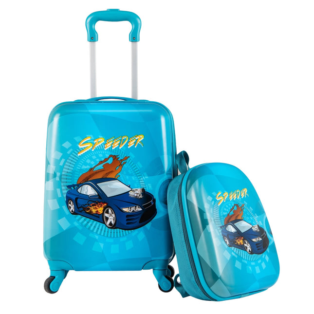 Set de bagaje pentru copii cu roți – valiză de 17" și rucsac de 13"