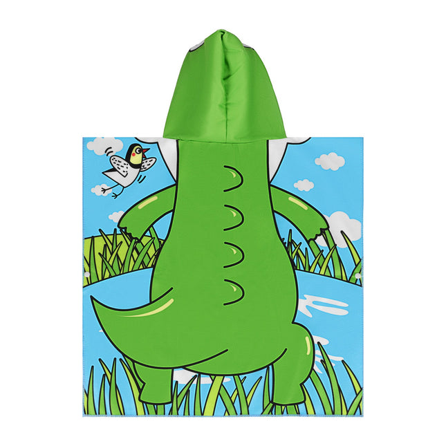 Prosop Poncho pentru copii, design crocodil și unicorn