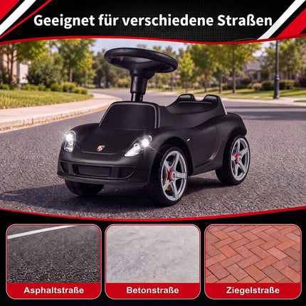 Mașinuță pentru copii cu claxon și sunet, licențiată Porsche