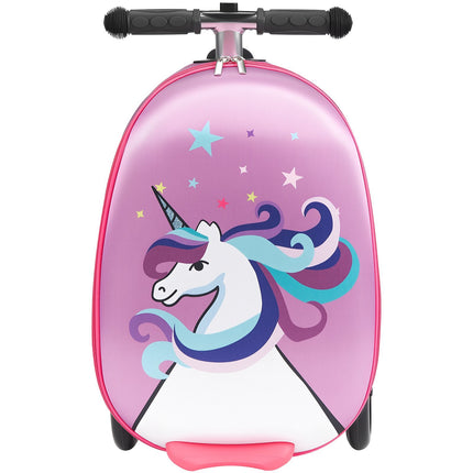 Kids Ride-On Scooter Suitcase, 20-Inch 20L, Purple