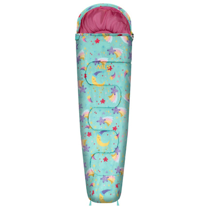 Sac de dormit pentru copii cu rucsac, stele, confort 12C