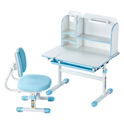 Kids Study Desk and Chair Set – Adjustable, Tilting, Drawer