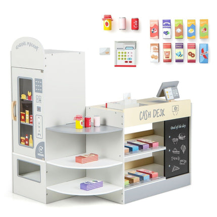 Set de joacă pentru supermarket pentru copii cu casă de marcat și tablă
