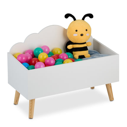 Cutie de depozitare pentru jucării pentru copii - Design cloud, spațioasă și accesibilă