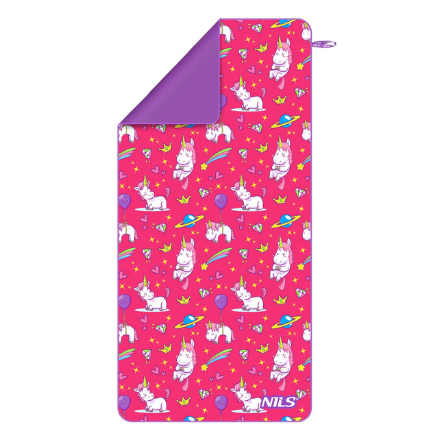Prosop microfibră cu unicorn pentru copii, 160 x 80 cm, uscare rapidă