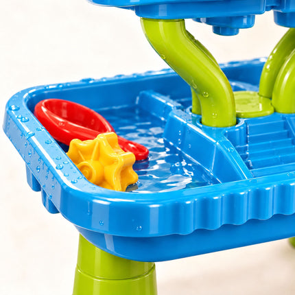 Kids Water Table Set with 5 Tiers, Waterfall and Base Basin, 20 Pieces