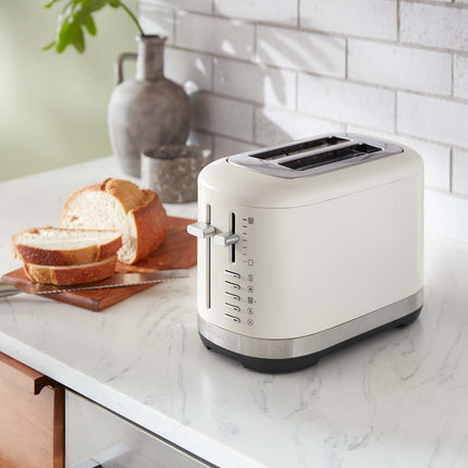 Prăjitor de pâine KitchenAid, complet metalic, cu 2 felii, cu 7 setări, porțelan