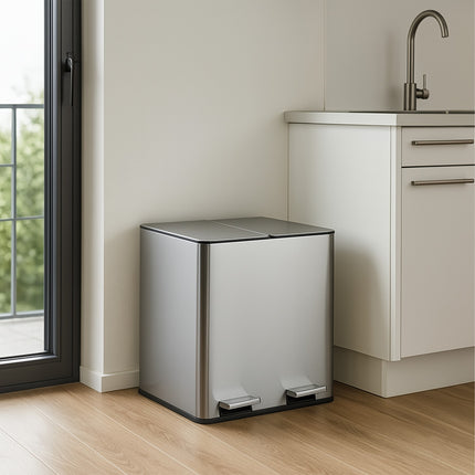 Coș de bucătărie cu sistem dublu de filtrare a mirosurilor de 15 l