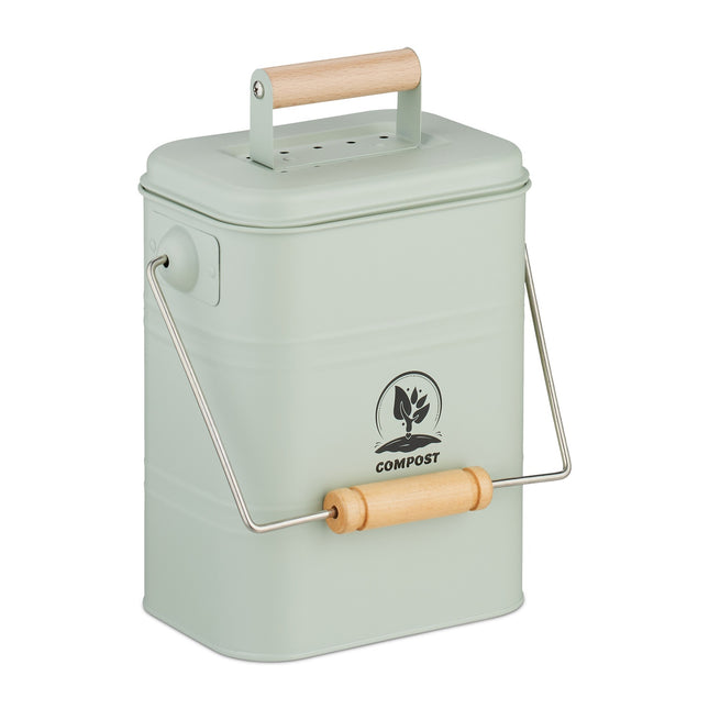 Coș de Compost de Bucătărie 3,5 L - Inodor, cu Filtre