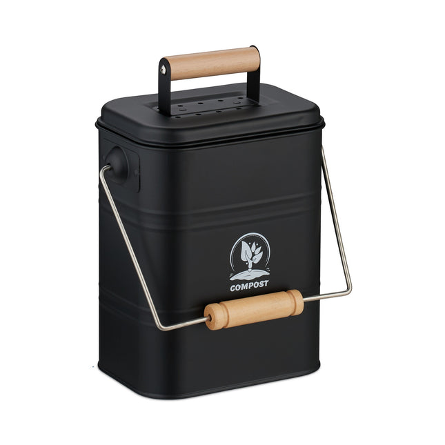 Coș de Compost de Bucătărie 3,5 L - Inodor, cu Filtre