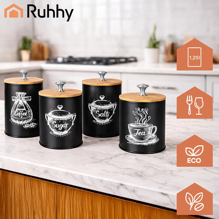 Recipiente de bucătărie - 4 buc Ruhhy 24578