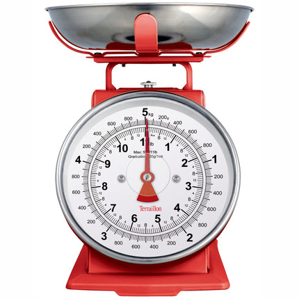Kitchen scale Tradition 500 Dual Red 1L bowl, 5 kg