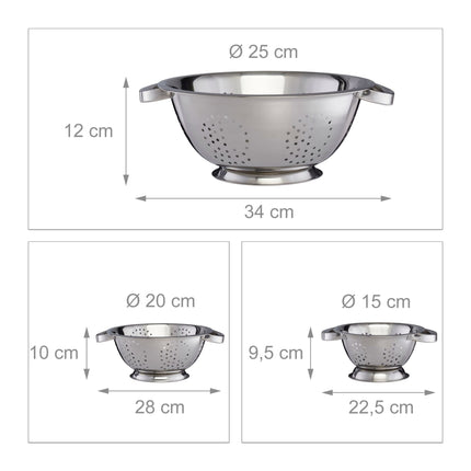 Set de 3 sitatoare de bucatarie