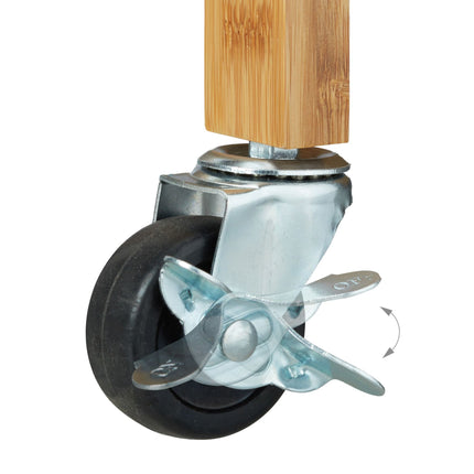 Kitchen trolley with marble top