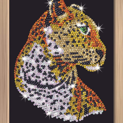 Kitfix Set Diy Sequin Art Blue Premium Leopard