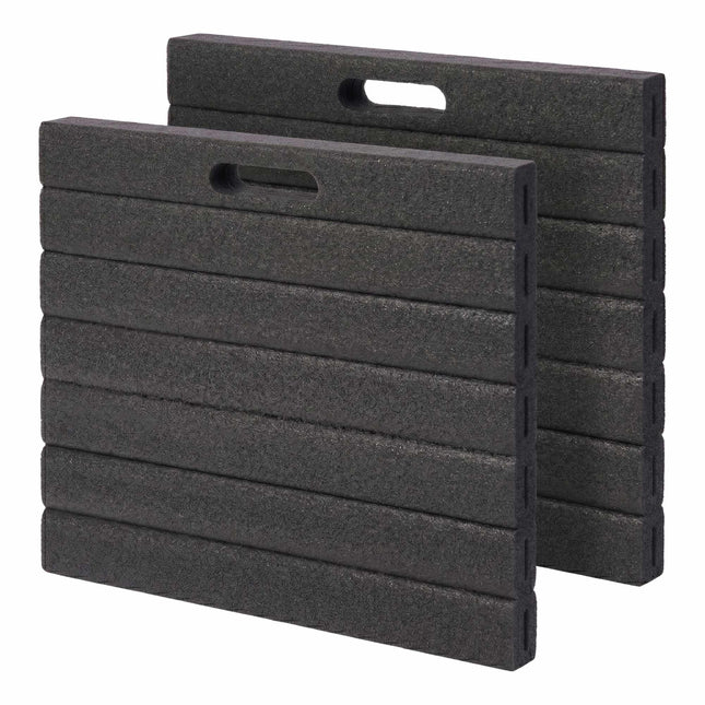Genunchiere cu mâner, spumă EVA, set de 2, negre