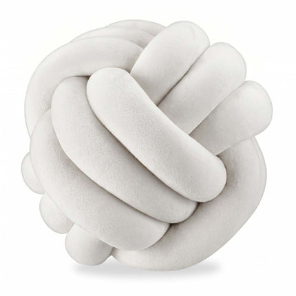 Pernă Knot, bej – 25 cm, spumă de poliester