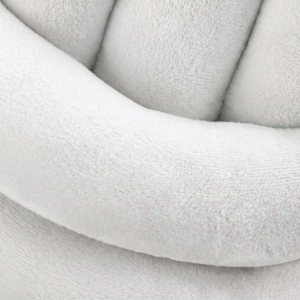 Pernă Knot, bej – 25 cm, spumă de poliester
