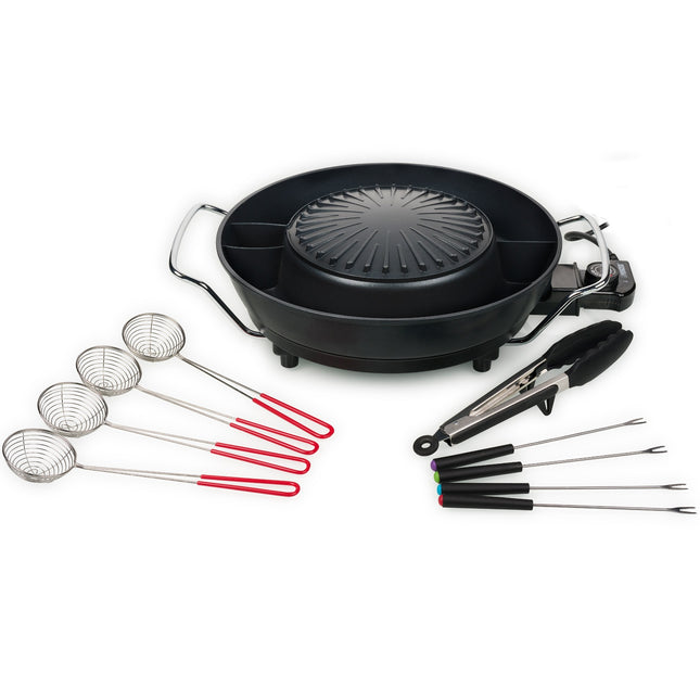 Korean grill PZ-9131 Electric Hot Pot Ø 24 cm 1800W 3l
