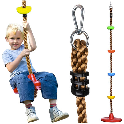 Kruzzel 25367 Leagăn pentru alpinism cu frânghie