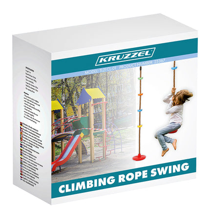 Kruzzel 25367 Leagăn pentru alpinism cu frânghie