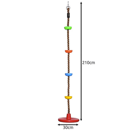Kruzzel 25367 Leagăn pentru alpinism cu frânghie