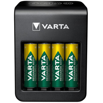 LCD Plug Charger+ AA/AAA/9V + USB incl. 4xAA