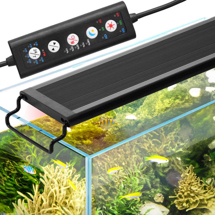 LED Aquarium Light, 24W Full Spectrum, 24-30 Inch Timer