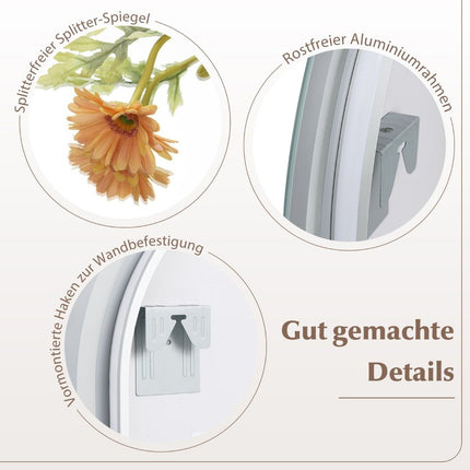 Oglinda Baie LED cu Antiaburire, 60x80 cm, Iluminare Duala