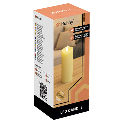 LED Candle Insert, Flickering Flame, Battery-Operated, 12.5x5cm