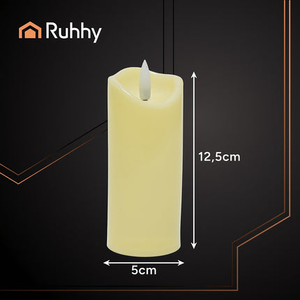 LED Candle Inserts, Flickering Flame, 4-Pack, 12.5x5cm