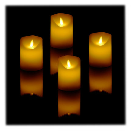 Set de 4 lumanari LED cu functie de cronometru