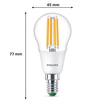 LED E14 P45 Globe 2.3W (40W) Clear 485lm 2700K Energy class A