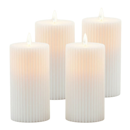 Lumânări LED fără flacără, set de 4, lumină pâlpâitoare