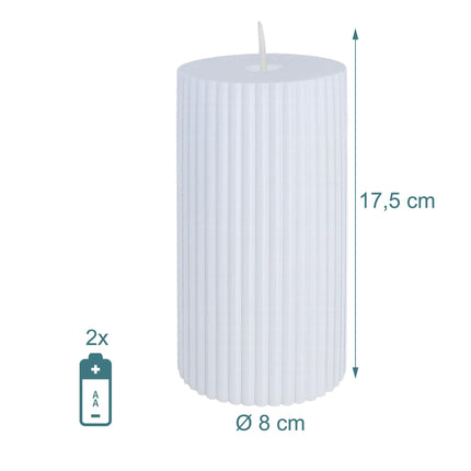 Lumânări LED fără flacără, set de 4, lumină pâlpâitoare