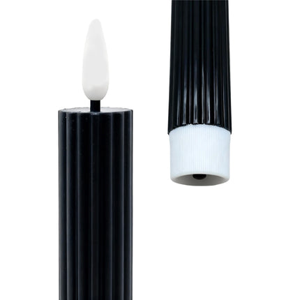 Lumânări LED fără flacără, cu aromă conică, din ceară naturală, set de 6