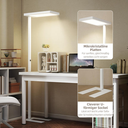 Lampă de podea LED, luminozitate reglabilă, telecomandă