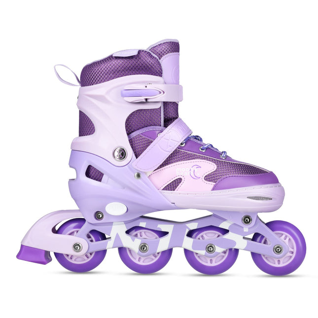 Patine in linie cu LED cu protectoare, marimea M (35-38)
