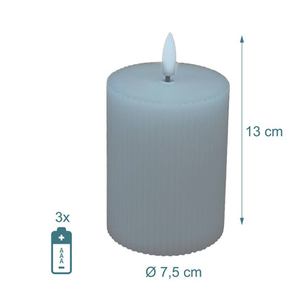 Lumânări LED fără flacără din ceară naturală – Set de 4