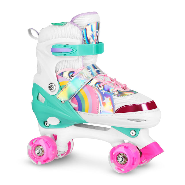 Patine cu role cu LED, curcubeu, mărime L (39-41)