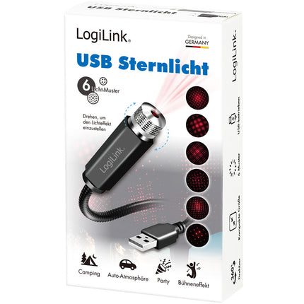 LED Starlight 6 light patterns USB-A