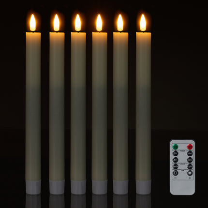 Lumanari LED Taper, fara flacara, telecomanda si temporizator, set de 6