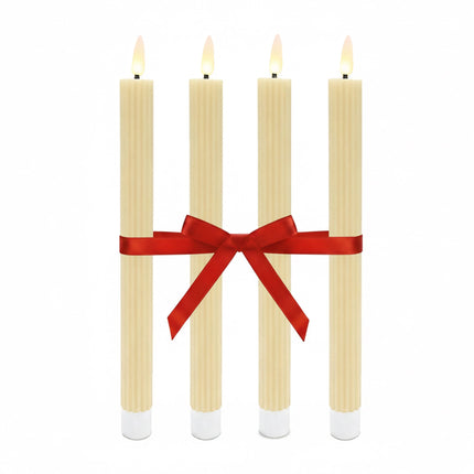 Lumânări LED cu flacără pâlpâitoare, set de 4